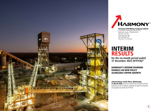 Thumbnail Harmony Gold Half-year Report 2026-h1