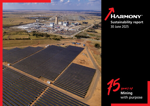 Thumbnail Harmony Gold Sustainability Report 2025