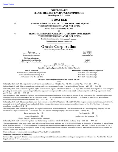Vorschaubild Oracle Jahresbericht 2016