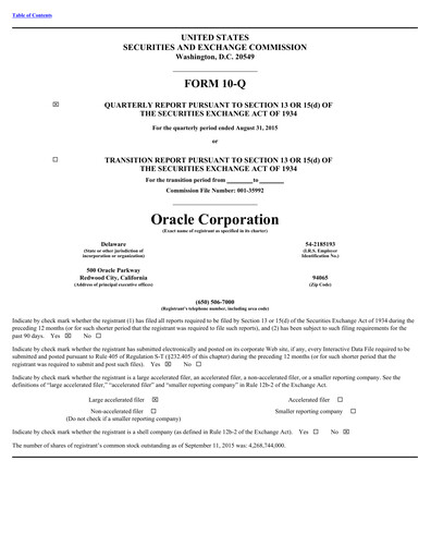 Vorschaubild Oracle Quartalsbericht 2016-q1