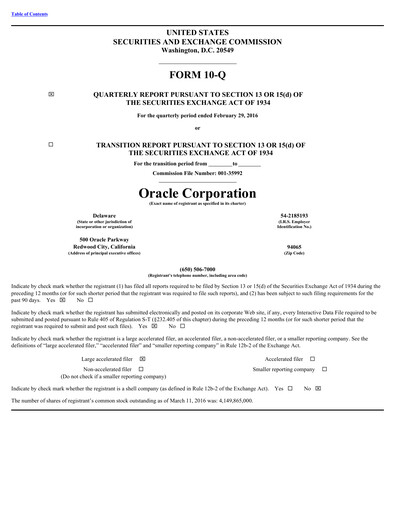 Vorschaubild Oracle Quartalsbericht 2016-q3