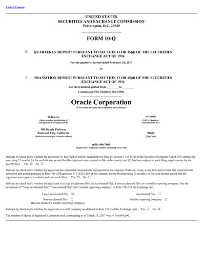 Vorschaubild Oracle Quartalsbericht 2017-q3