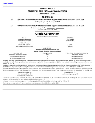 Vorschaubild Oracle Quartalsbericht 2020-q1