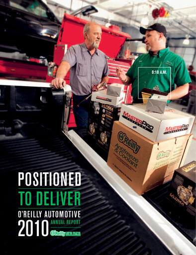 Thumbnail O'Reilly Automotive Annual Report 2010