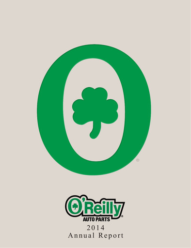 Thumbnail O'Reilly Automotive Annual Report 2014