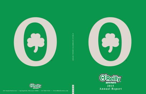 Thumbnail O'Reilly Automotive Annual Report 2015