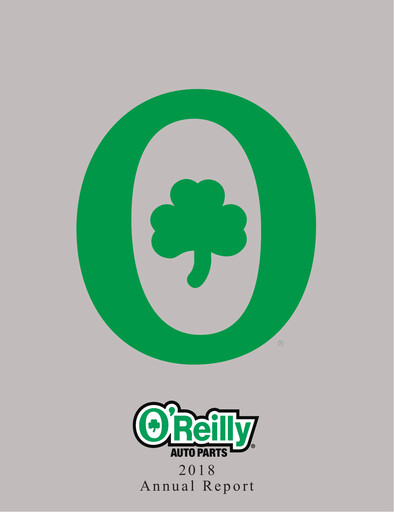 Thumbnail O'Reilly Automotive Annual Report 2018
