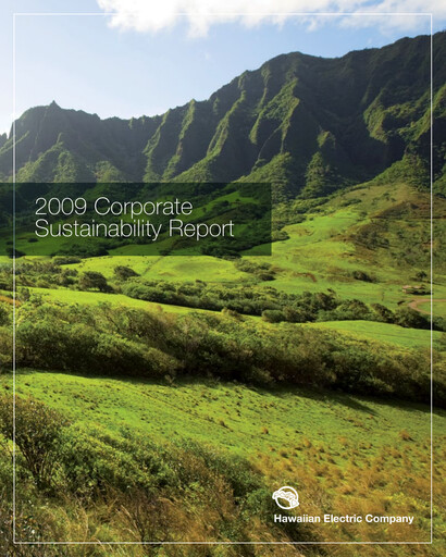 Vorschaubild Hawaiian Electric Industries Nachhaltigkeitsbericht 2009