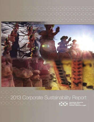 Vorschaubild Hawaiian Electric Industries Nachhaltigkeitsbericht 2013