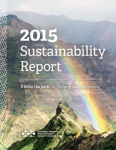 Vorschaubild Hawaiian Electric Industries Nachhaltigkeitsbericht 2015