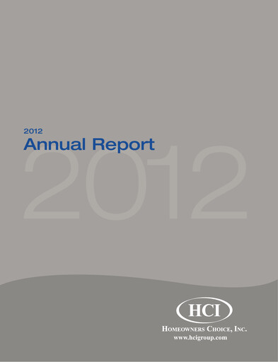 Miniature HCI Group
 Rapport annuel 2012