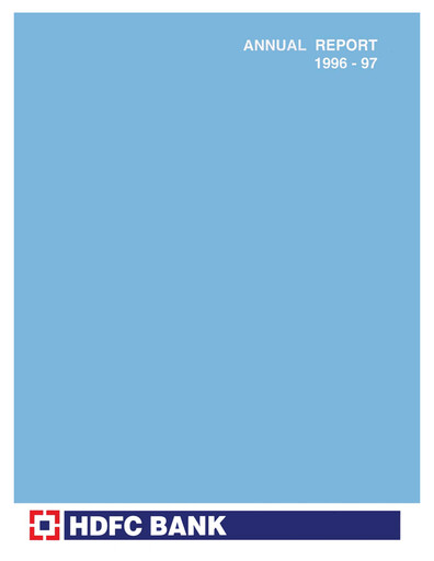 Thumbnail HDFC Bank Annual Report 1996-1997