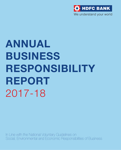 Thumbnail HDFC Bank ESG Report 2017-2018