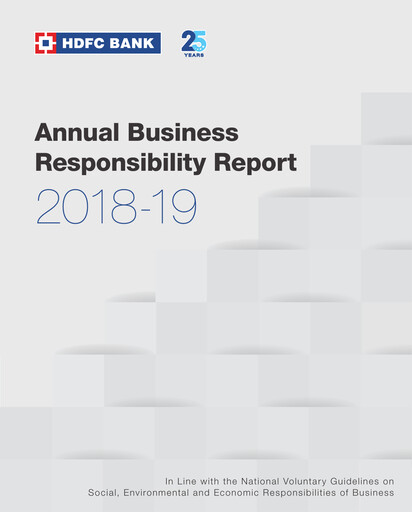 Thumbnail HDFC Bank ESG Report 2018-2019