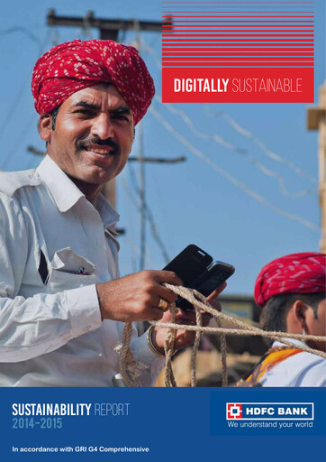 Thumbnail HDFC Bank Sustainability Report 2014-2015