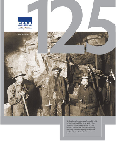 Miniature Hecla Mining
 Rapport annuel 2015