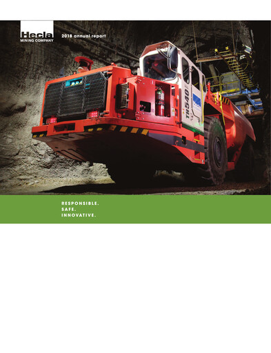 Miniature Hecla Mining
 Rapport annuel 2018