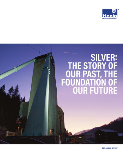 Miniature Hecla Mining
 Rapport annuel 2021