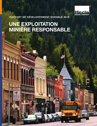Thumbnail Hecla Mining
 Sustainability Report 2019