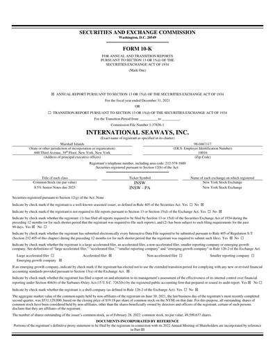 Thumbnail International Seaways Annual Report 2021