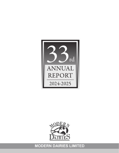 Thumbnail Modern Dairies Limited Annual Report 2024-2025