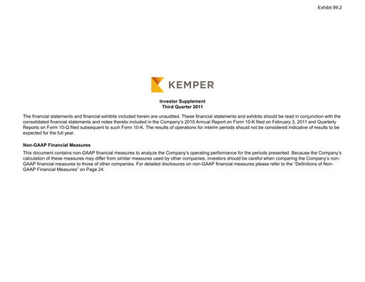 Miniature Kemper Rapport trimestriel 2011-q3