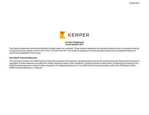 Miniature Kemper Rapport trimestriel 2011-q4