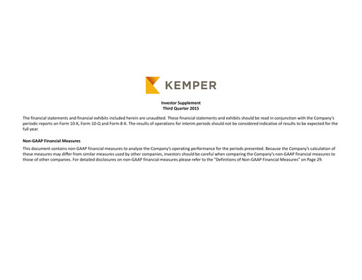 Miniature Kemper Rapport trimestriel 2015-q3