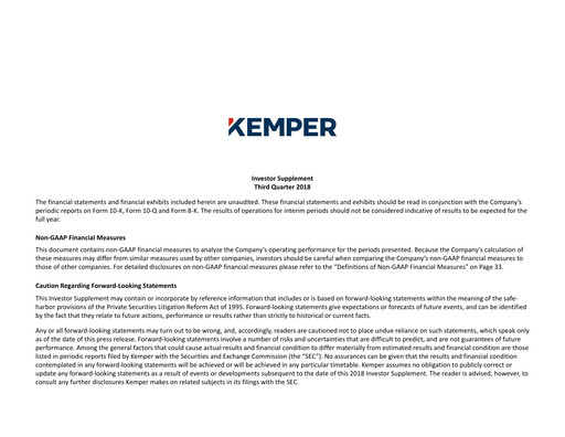 Miniature Kemper Rapport trimestriel 2018-q3