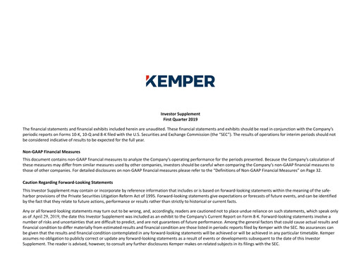 Miniature Kemper Rapport trimestriel 2019-q1