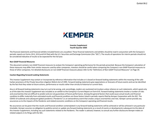 Miniature Kemper Rapport trimestriel 2020-q4
