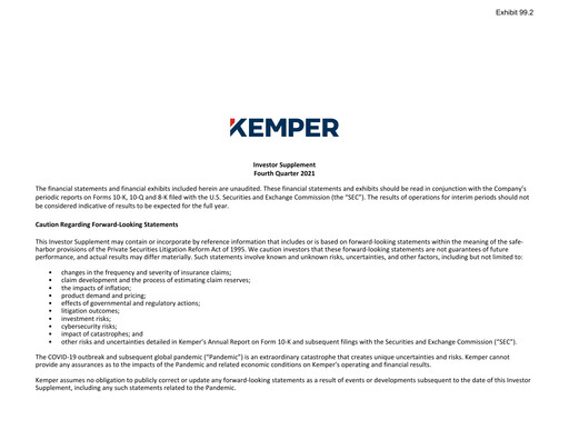 Miniature Kemper Rapport trimestriel 2021-q4