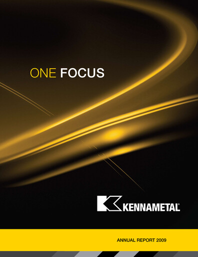 Thumbnail Kennametal Annual Report 2009