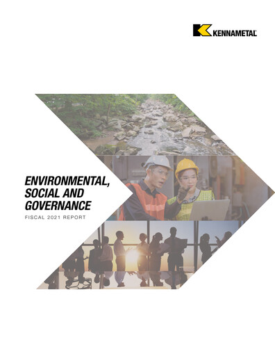Thumbnail Kennametal ESG Report 2021