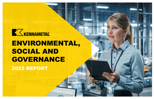 Thumbnail Kennametal ESG Report 2022