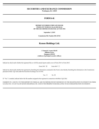 Thumbnail Kenon Holdings Quarterly Report 2019-q2