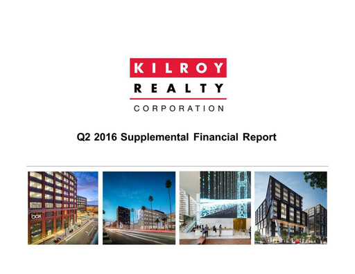 Thumbnail Kilroy Realty Quarterly Report 2016-q2