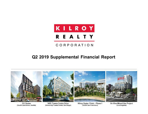 Thumbnail Kilroy Realty Quarterly Report 2019-q2