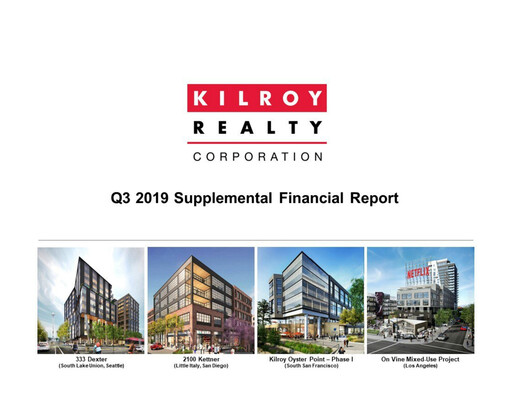Thumbnail Kilroy Realty Quarterly Report 2019-q3