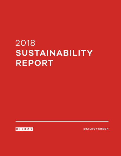 Thumbnail Kilroy Realty Sustainability Report 2018