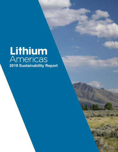 Miniature Lithium Americas Rapport ESG 2019