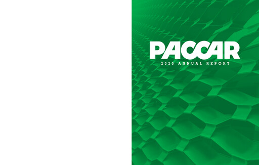 Thumbnail Paccar Annual Report 2020