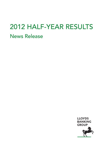 Thumbnail Lloyds Banking Group
 Half-year Report 2012-h1