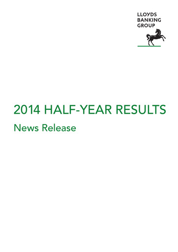 Thumbnail Lloyds Banking Group
 Half-year Report 2014-h1