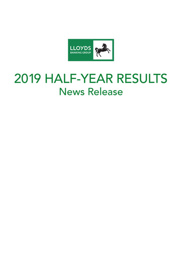Thumbnail Lloyds Banking Group
 Half-year Report 2019-h1
