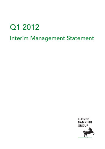 Vorschaubild Lloyds Banking Group
 Quartalsbericht 2012-q1