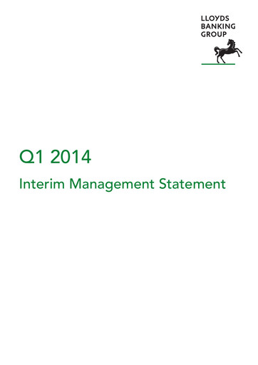 Vorschaubild Lloyds Banking Group
 Quartalsbericht 2014-q1