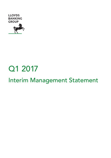 Vorschaubild Lloyds Banking Group
 Quartalsbericht 2017-q1