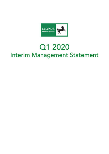 Vorschaubild Lloyds Banking Group
 Quartalsbericht 2020-q1