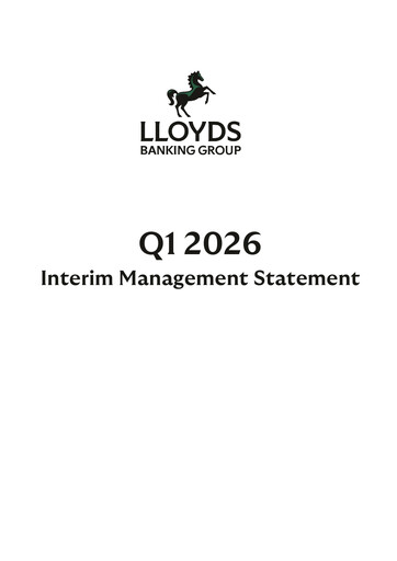 Thumbnail Lloyds Banking Group
 Quarterly Report 2026-q1